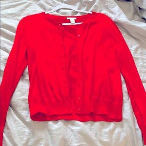 H&M Red Cartigan